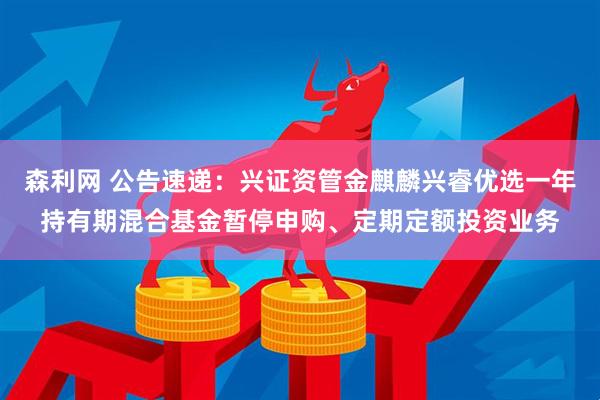 森利网 公告速递：兴证资管金麒麟兴睿优选一年持有期混合基金暂停申购、定期定额投资业务